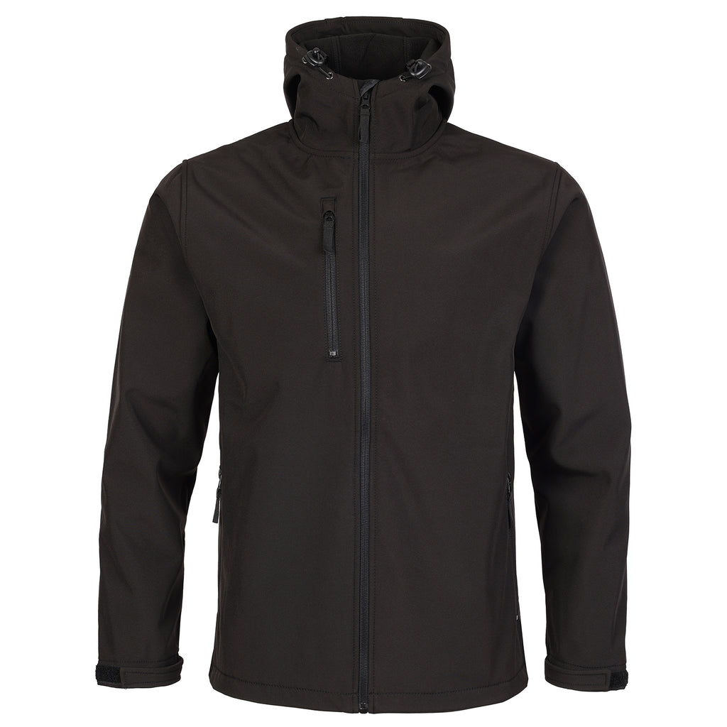 FORT HOLKHAM HOODED SOFTSHELL JACKET BLACK