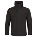 FORT HOLKHAM HOODED SOFTSHELL JACKET BLACK