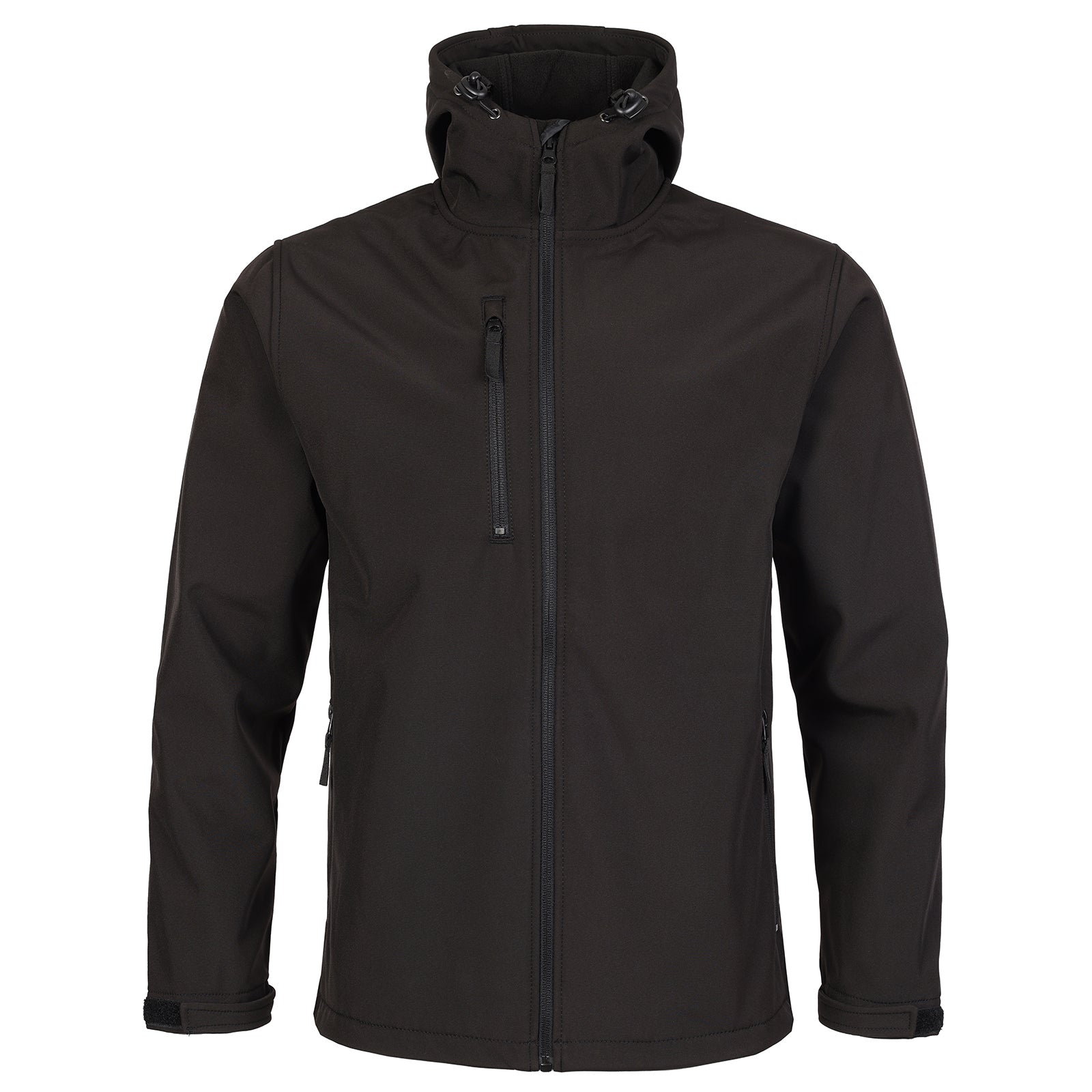 FORT HOLKHAM HOODED SOFTSHELL JACKET BLACK