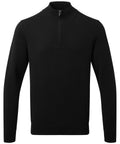 Men's cotton blend ¼ zip sweater