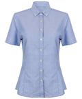 Women's modern short sleeve Oxford shirt