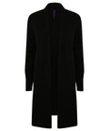 Women's longline open cardigan