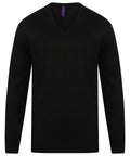 Cashmere touch acrylic v-neck jumper