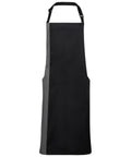 Contrast bib apron