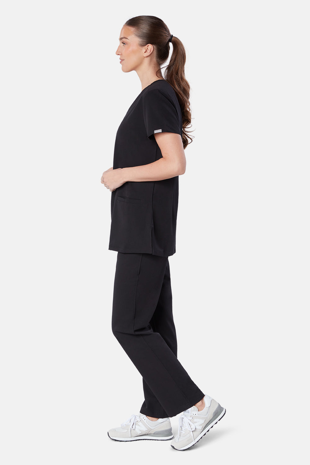 Ari Two Pocket Scrub Top - BEH-4955 - BLK