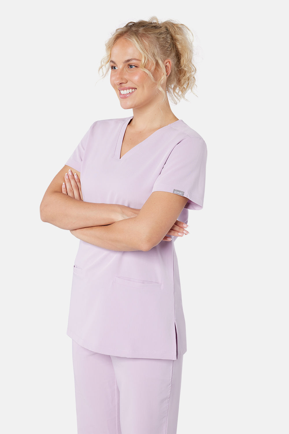 Ari Two Pocket Scrub Top - BEH-4955 - BLP