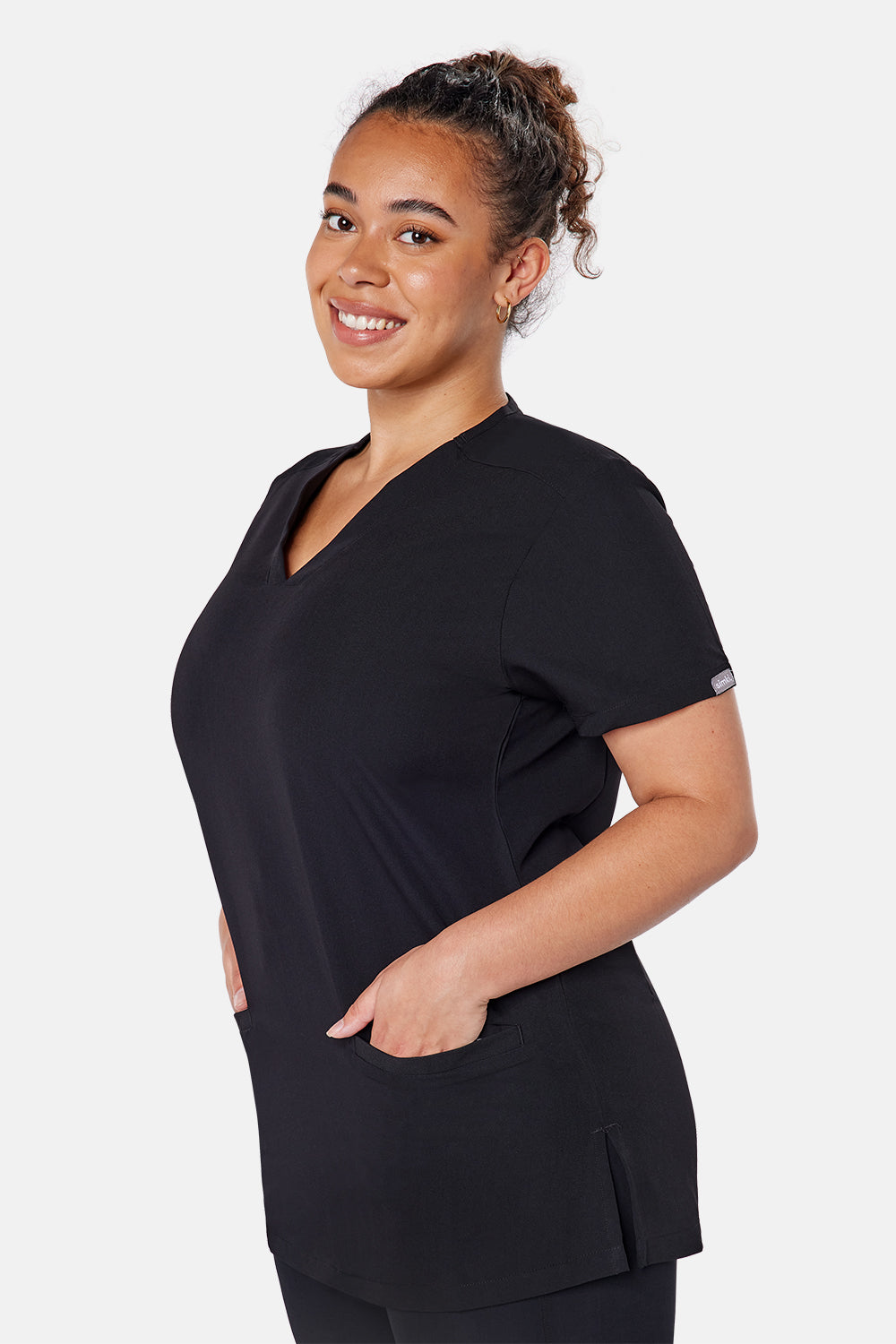 Ari Two Pocket Scrub Top - BEH-4955 - BLK