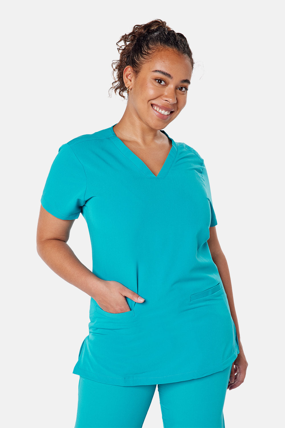 Ari Two Pocket Scrub Top - BEH-4955 - TEL