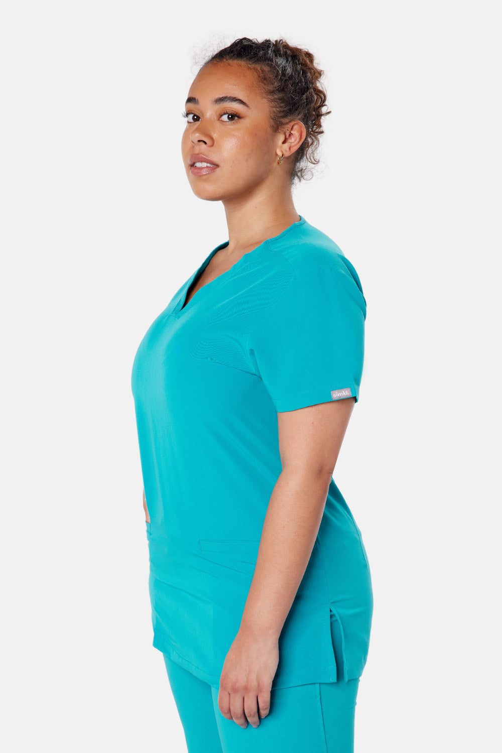 Ari Two Pocket Scrub Top - BEH-4955 - TEL