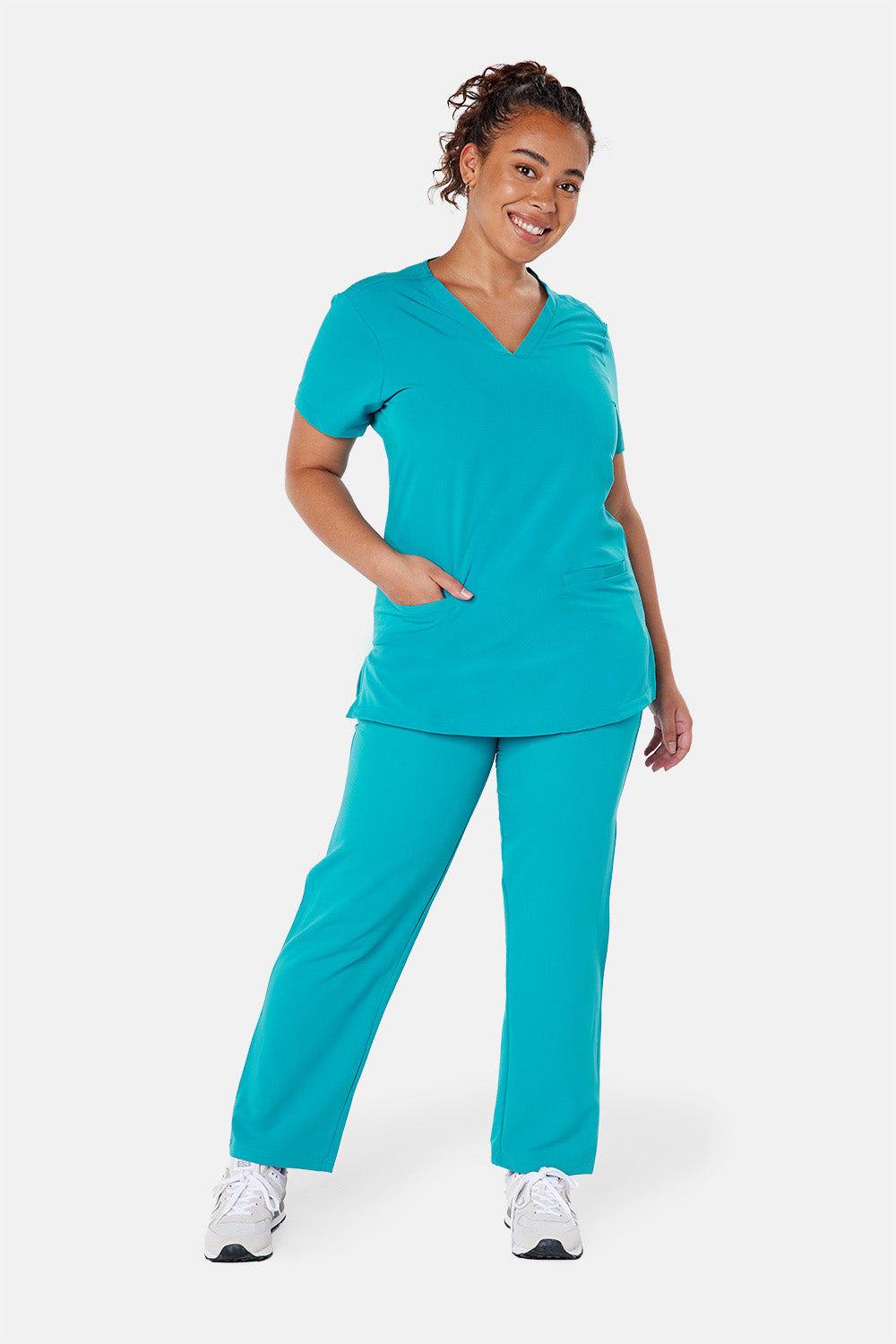 Ari Two Pocket Scrub Top - BEH-4955 - TEL