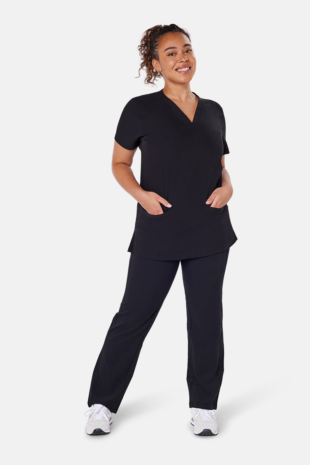 Arlo Straight Leg Scrub Trouser - BEH-4956 - BLK