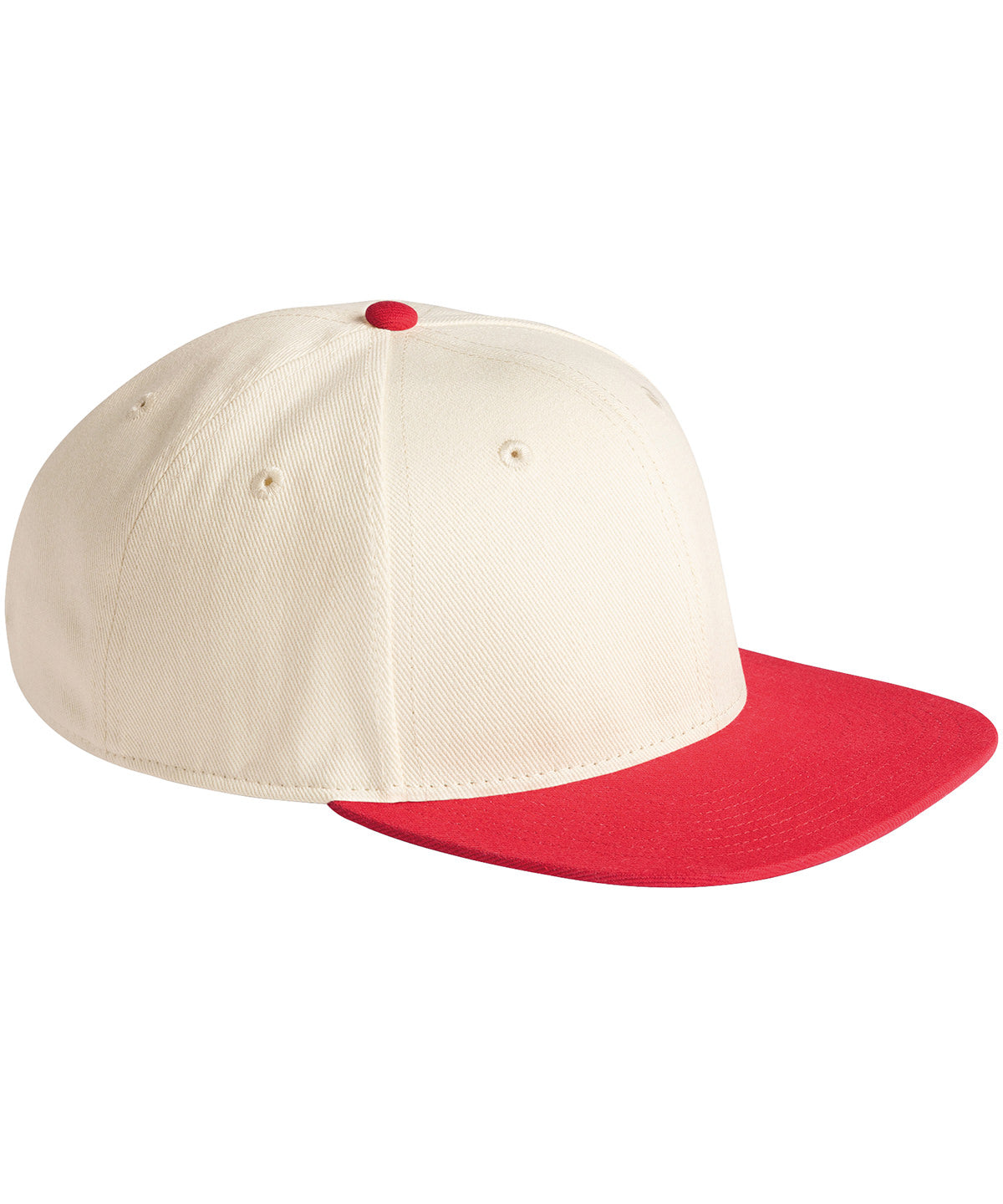 Contrast flat peak 6-panel cap