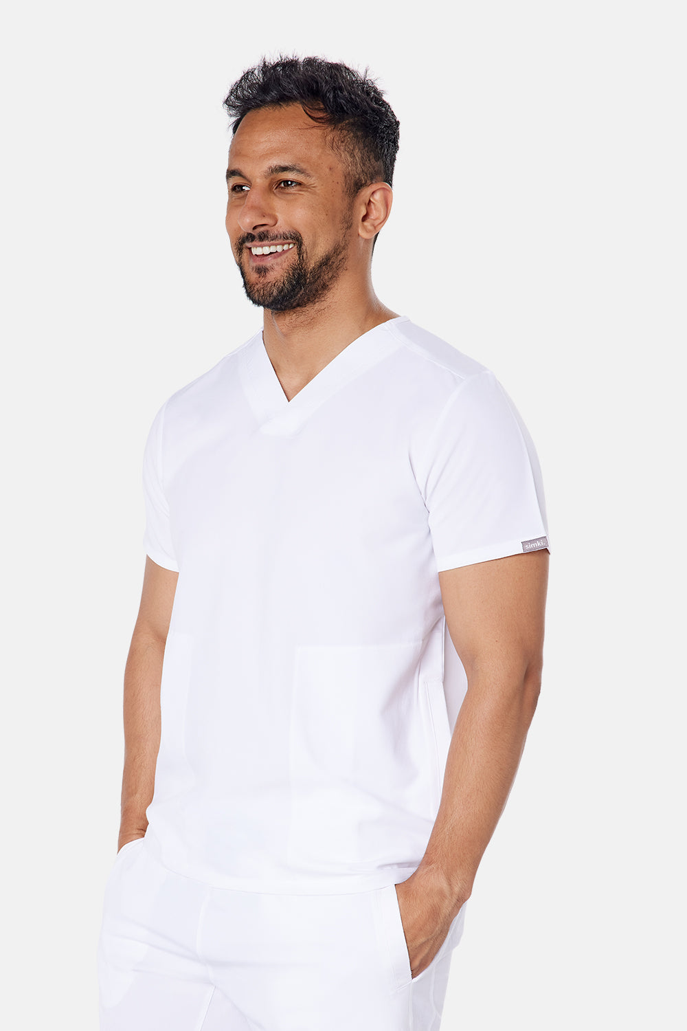 Miles Scrub Top - BEH-4951 - WHT