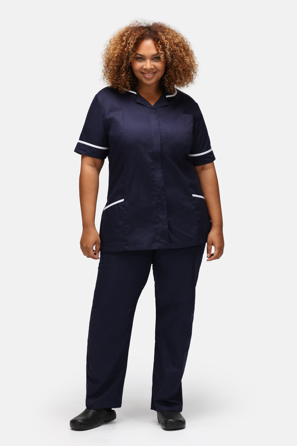 Ladies Tunic with Round Collar