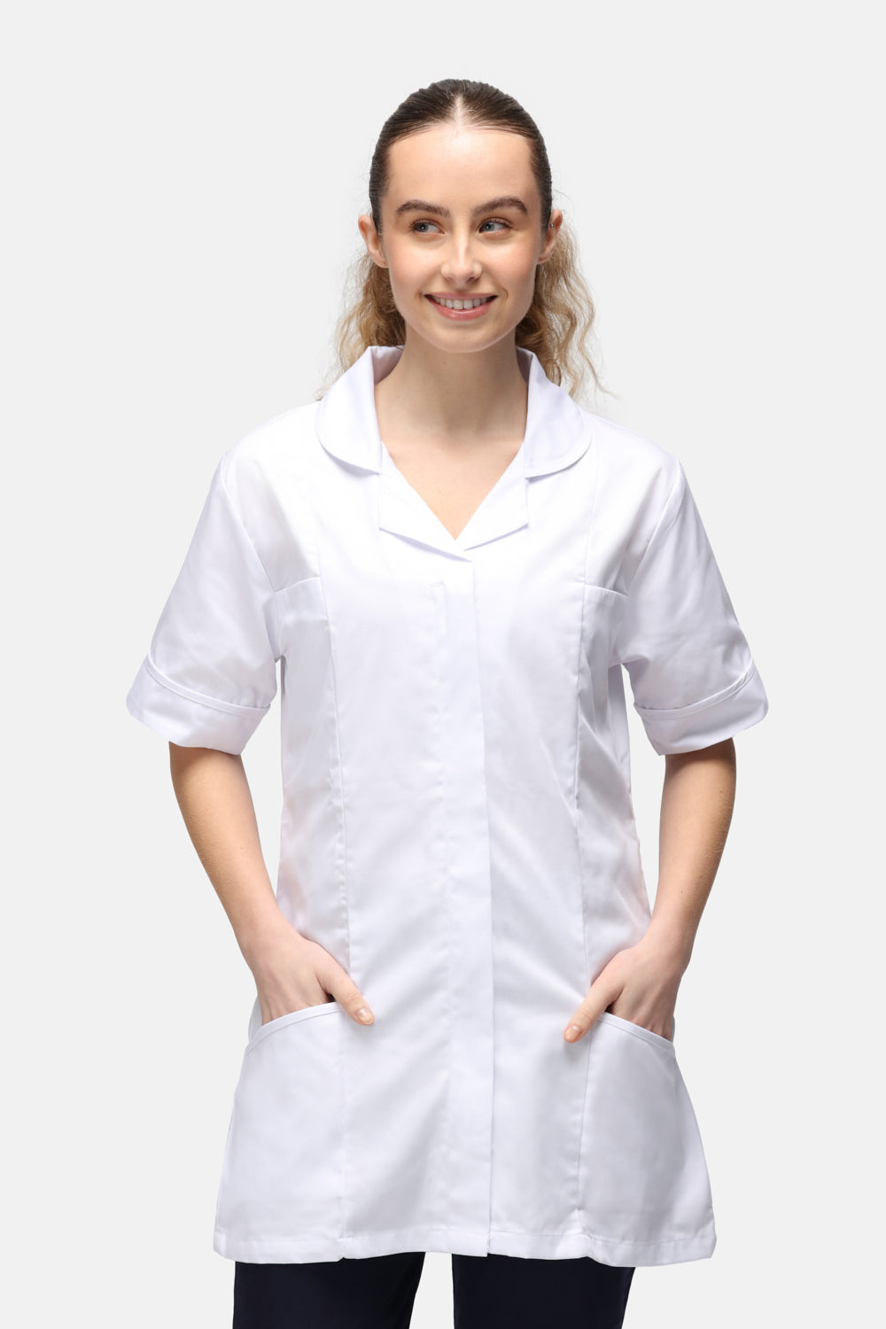 Ladies Tunic with Round Collar