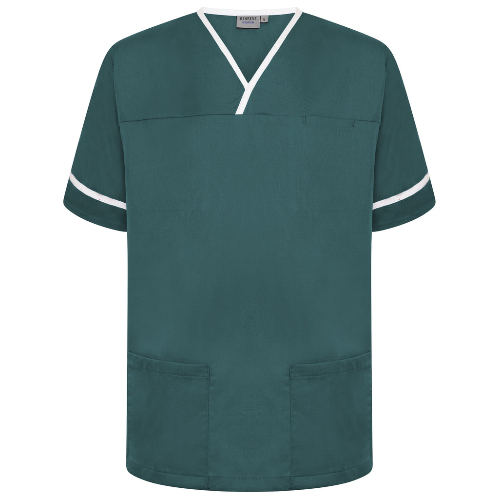 Contrast Trim Smart Scrub Top