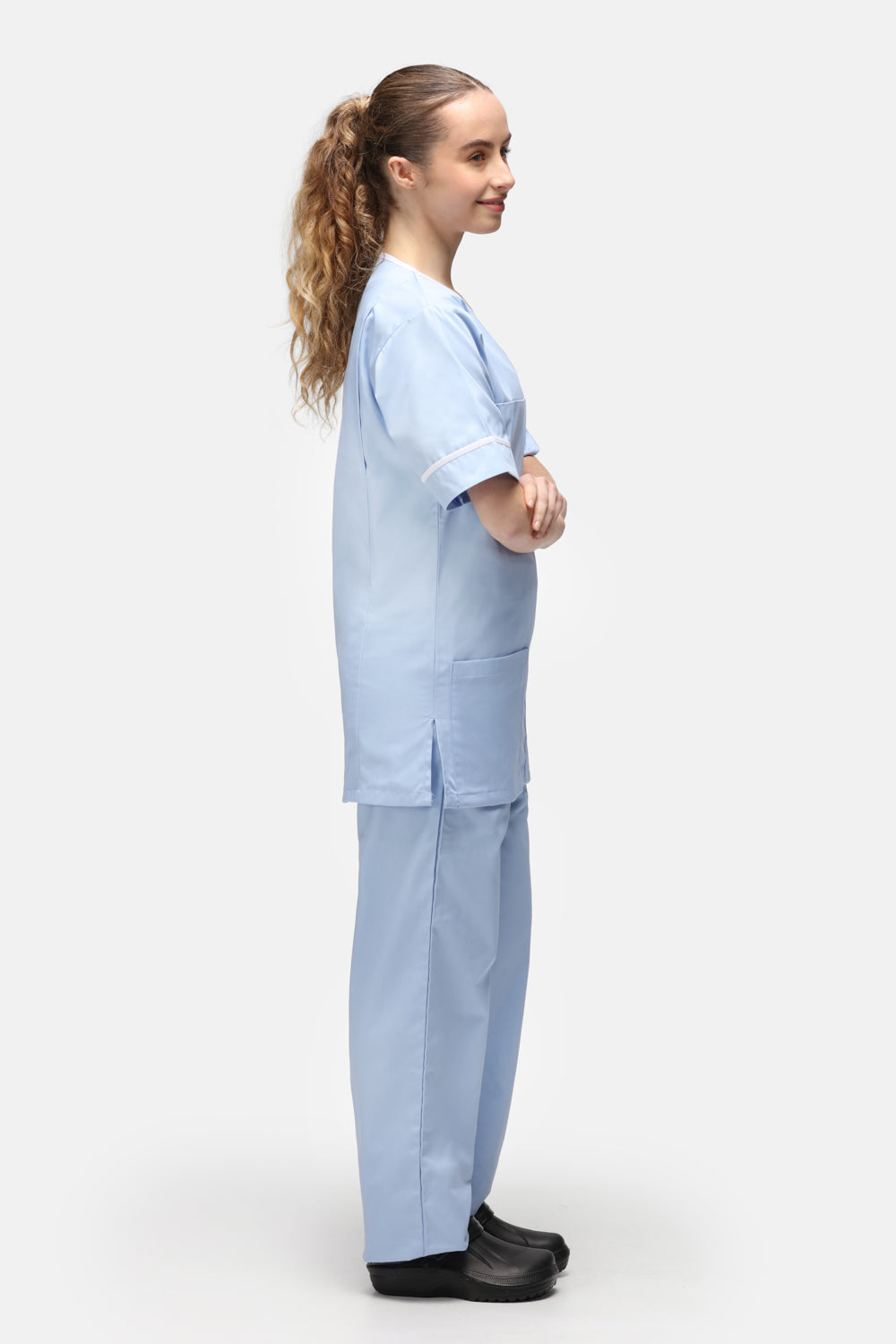 Contrast Trim Smart Scrub Top