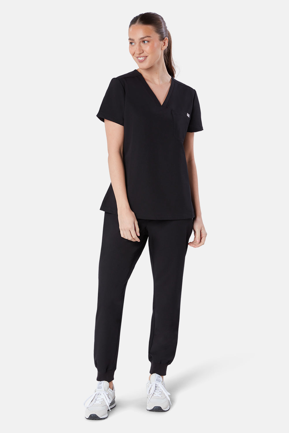 Nova One Pocket Scrub Top - BEH-4957 - BLK