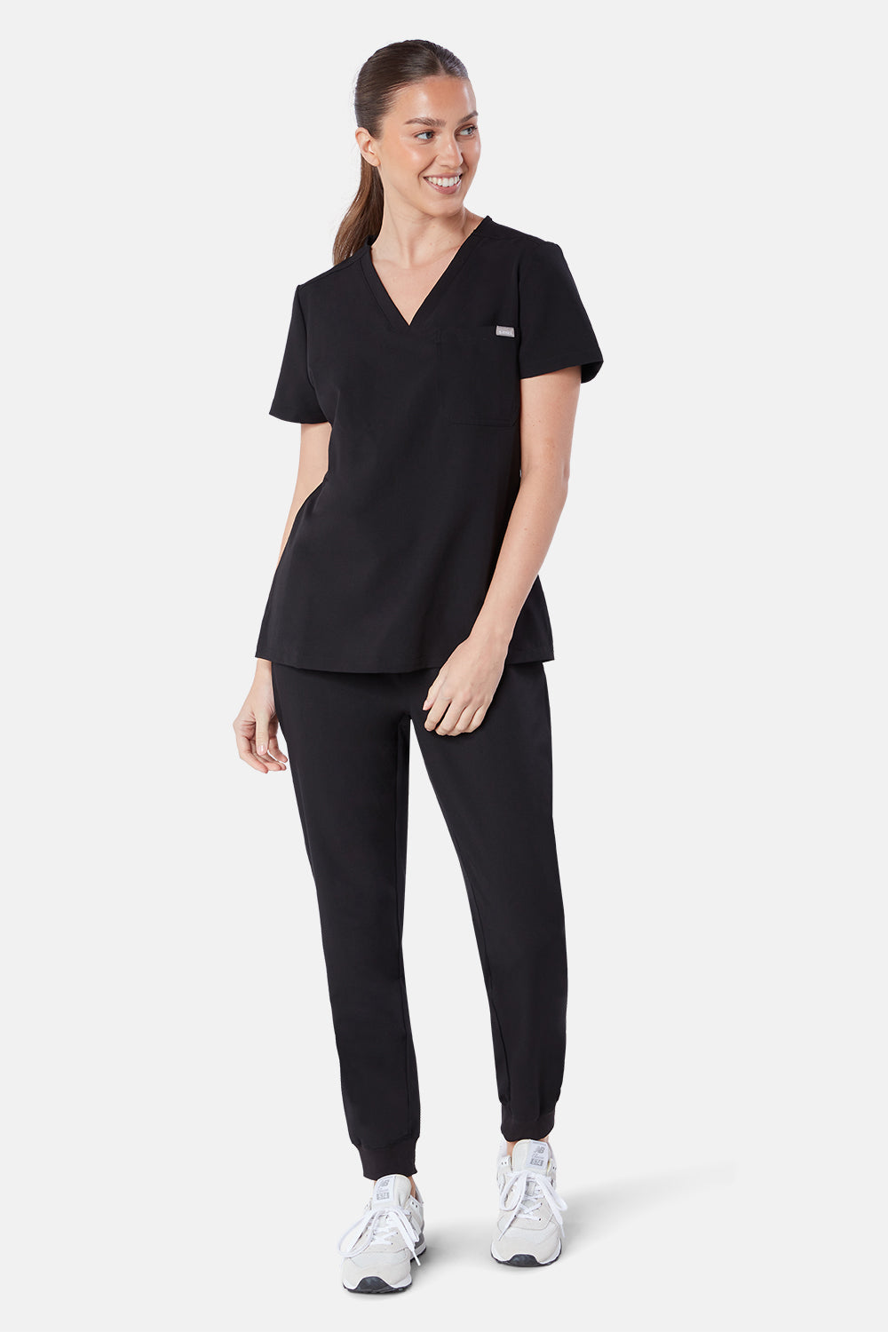 Nova One Pocket Scrub Top - BEH-4957 - BLK