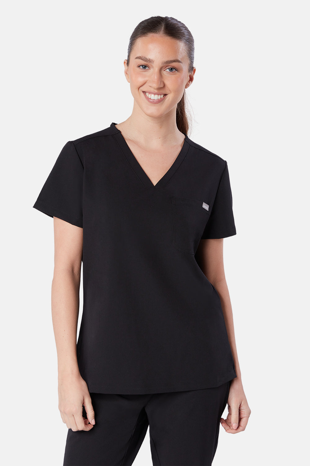 Nova One Pocket Scrub Top - BEH-4957 - BLK
