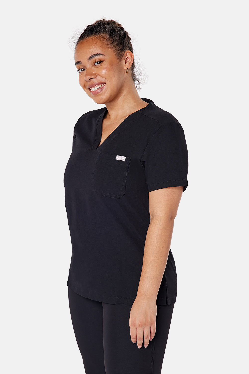 Nova One Pocket Scrub Top - BEH-4957 - BLK