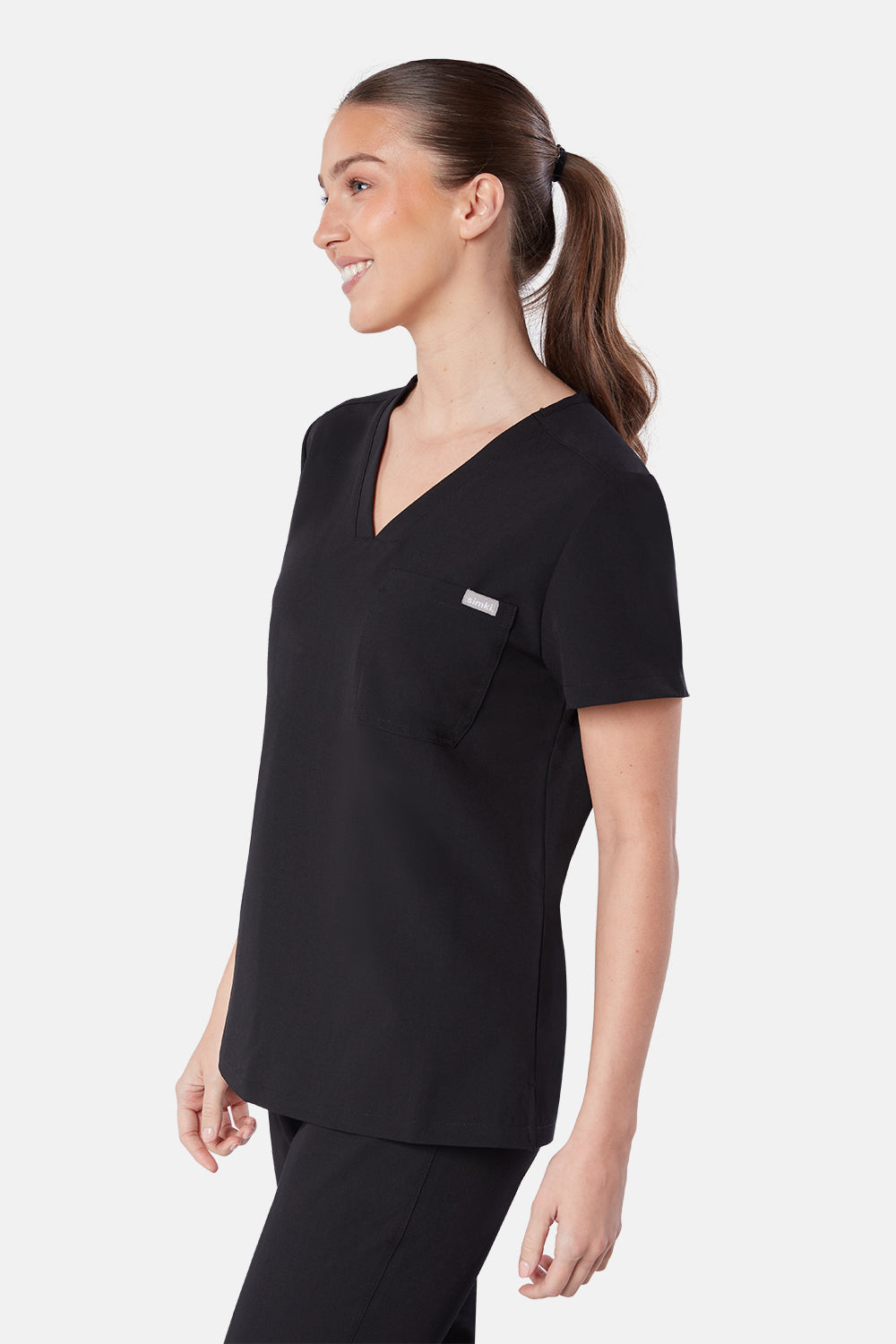 Nova One Pocket Scrub Top - BEH-4957 - BLK