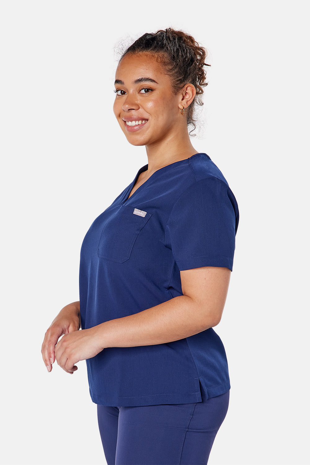 Nova One Pocket Scrub Top - BEH-4957 - NVY