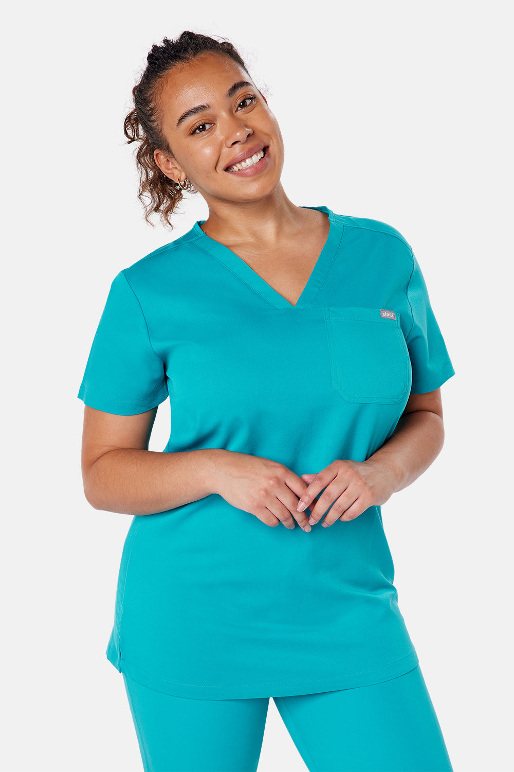 Nova One Pocket Scrub Top - BEH-4957 - TEL