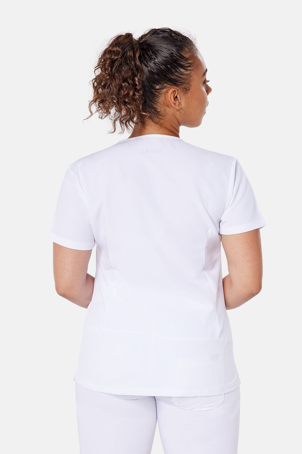 Nova One Pocket Scrub Top - BEH-4957 - WHT