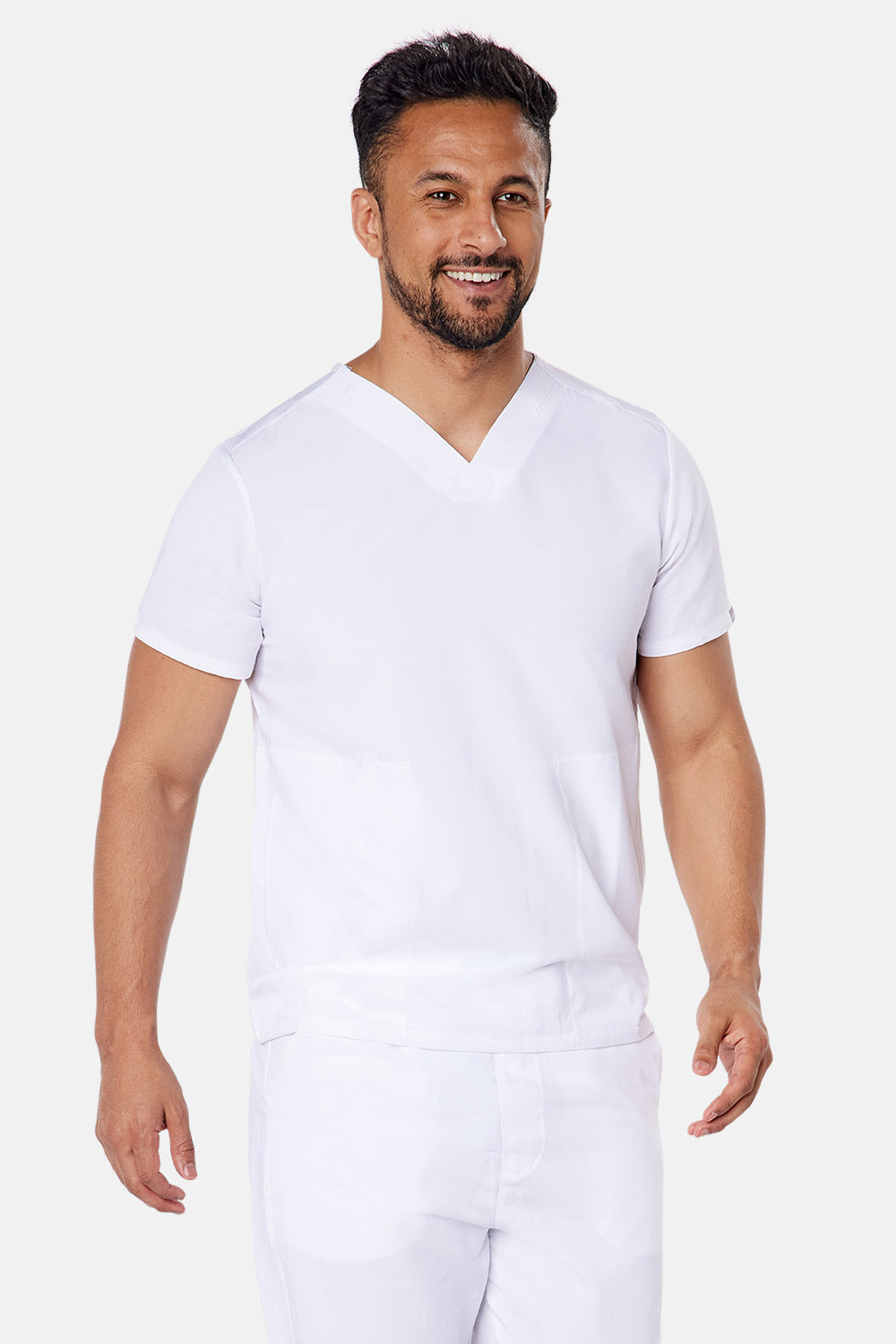 Oscar Scrub Top - BEH-4950 - WHT