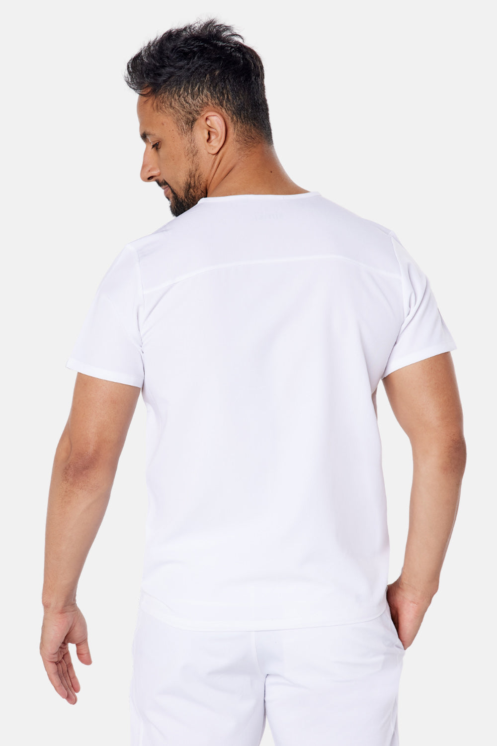 Oscar Scrub Top - BEH-4950 - WHT