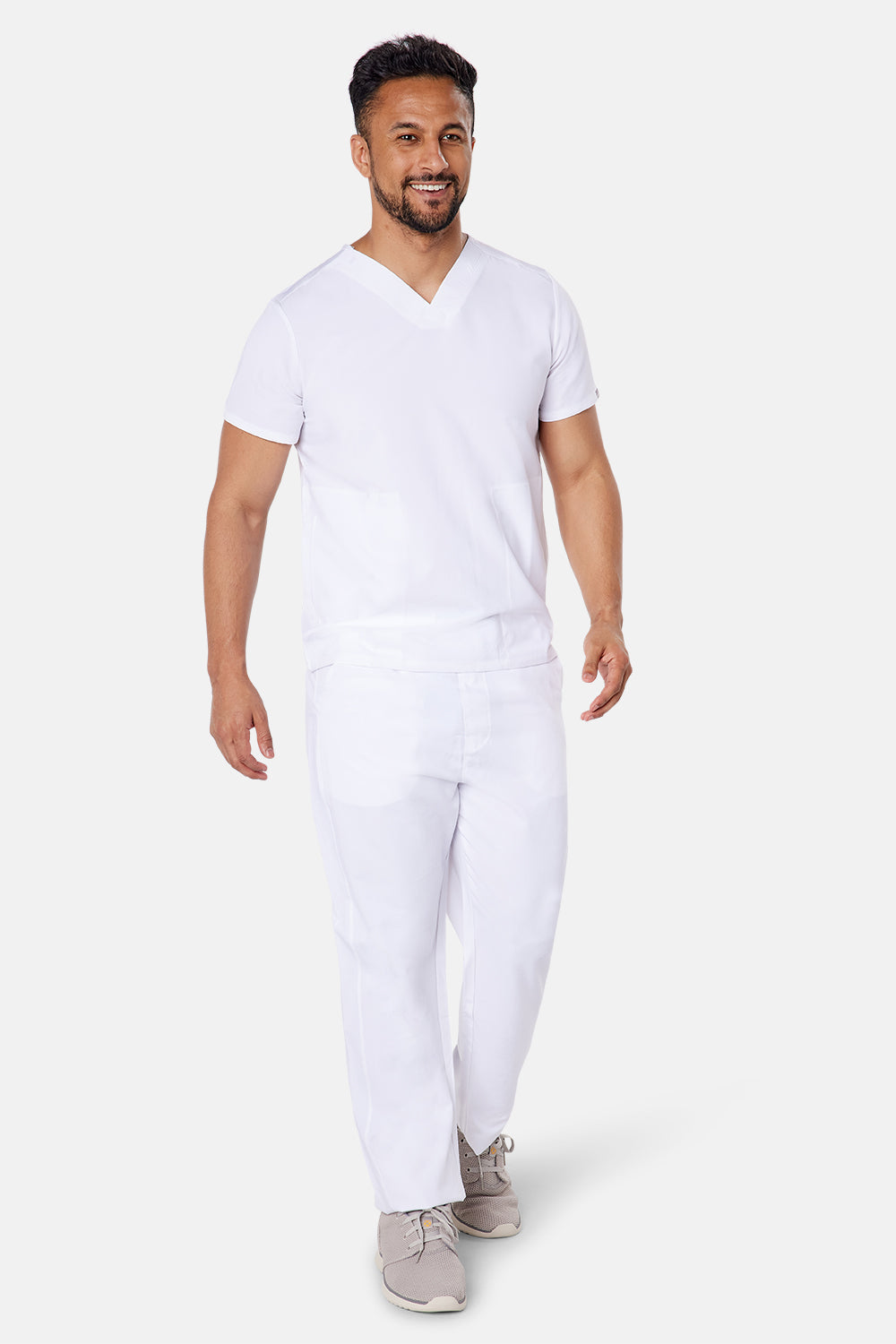 Oscar Scrub Top - BEH-4950 - WHT