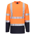 Hi-Vis Cotton Comfort Contrast T-Shirt L/S
