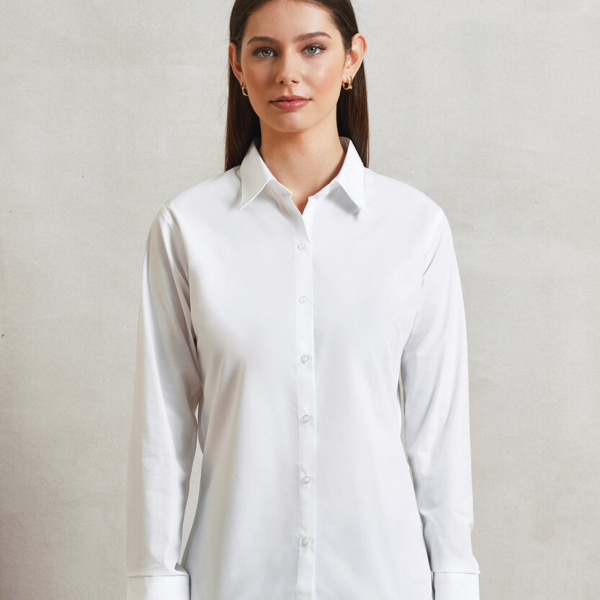 Women's supreme poplin long sleeve shirt Thumbnail