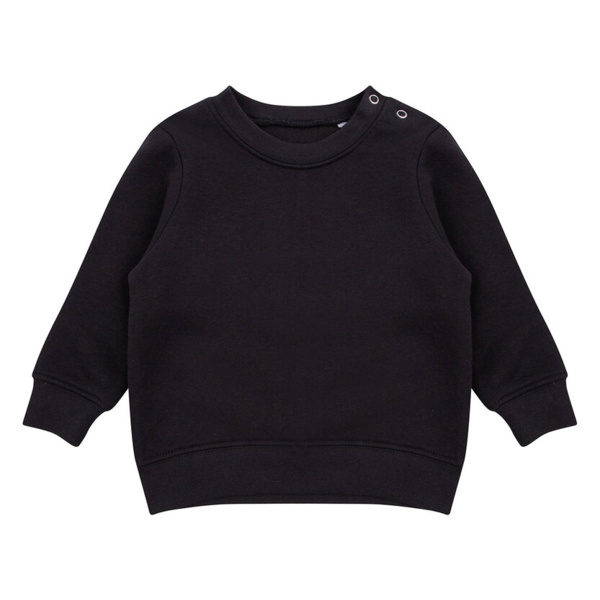 Crew neck sweatshirt with shoulder poppers Thumbnail