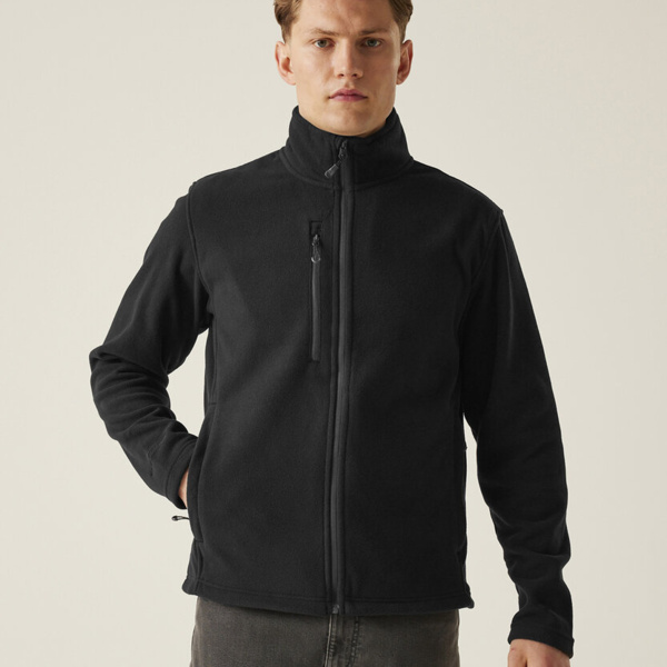 Honestly Made recycled full-zip fleece Thumbnail